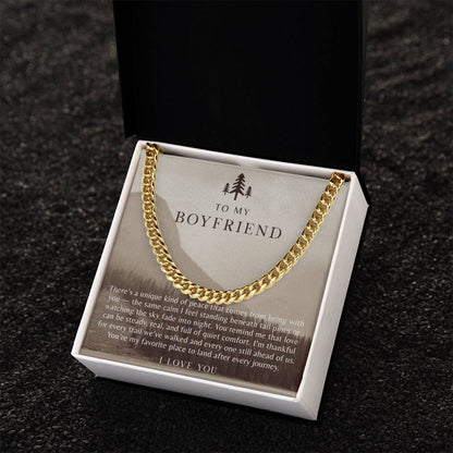 To My Boyfriend Necklace