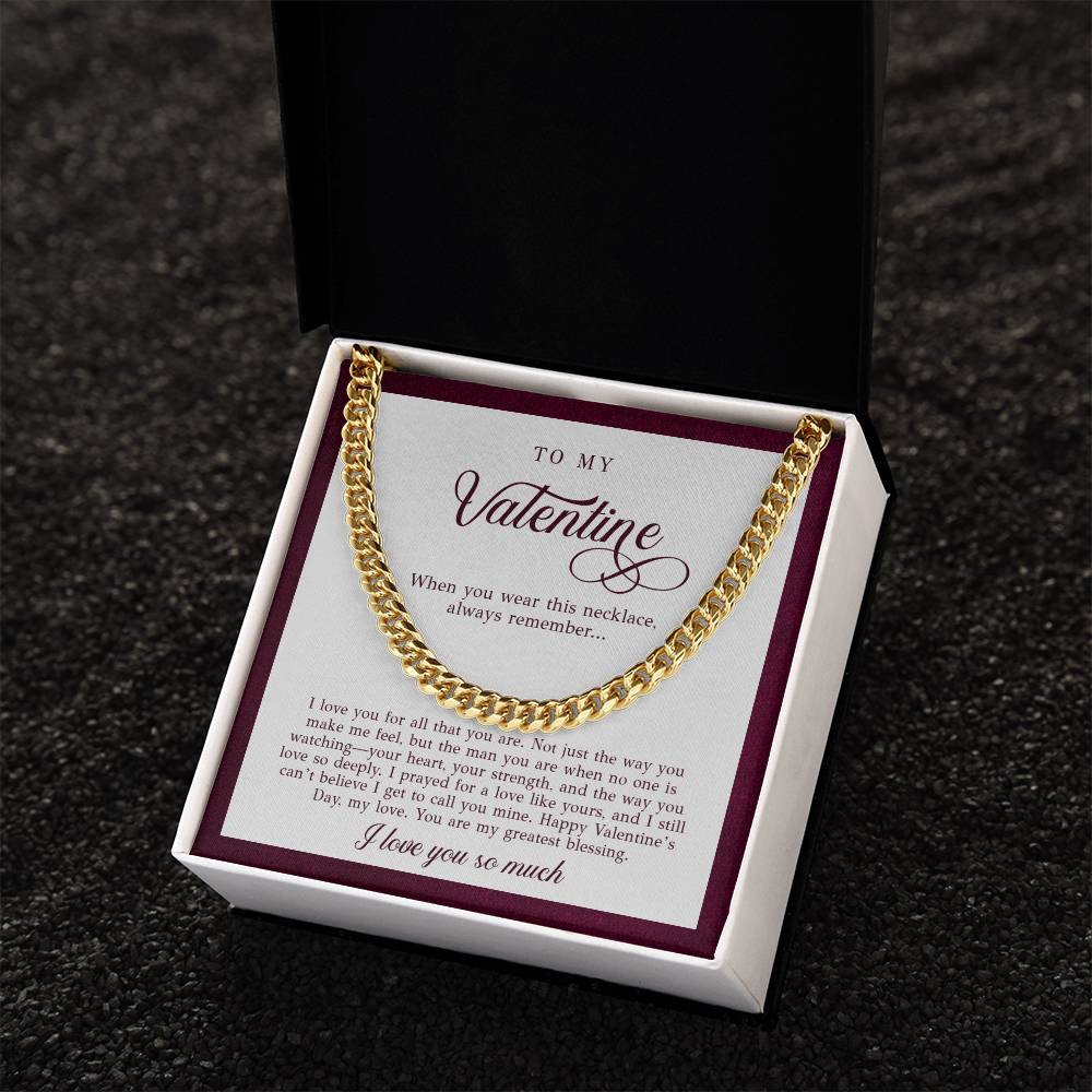 To My Valentine Men's Gift (I Love You)