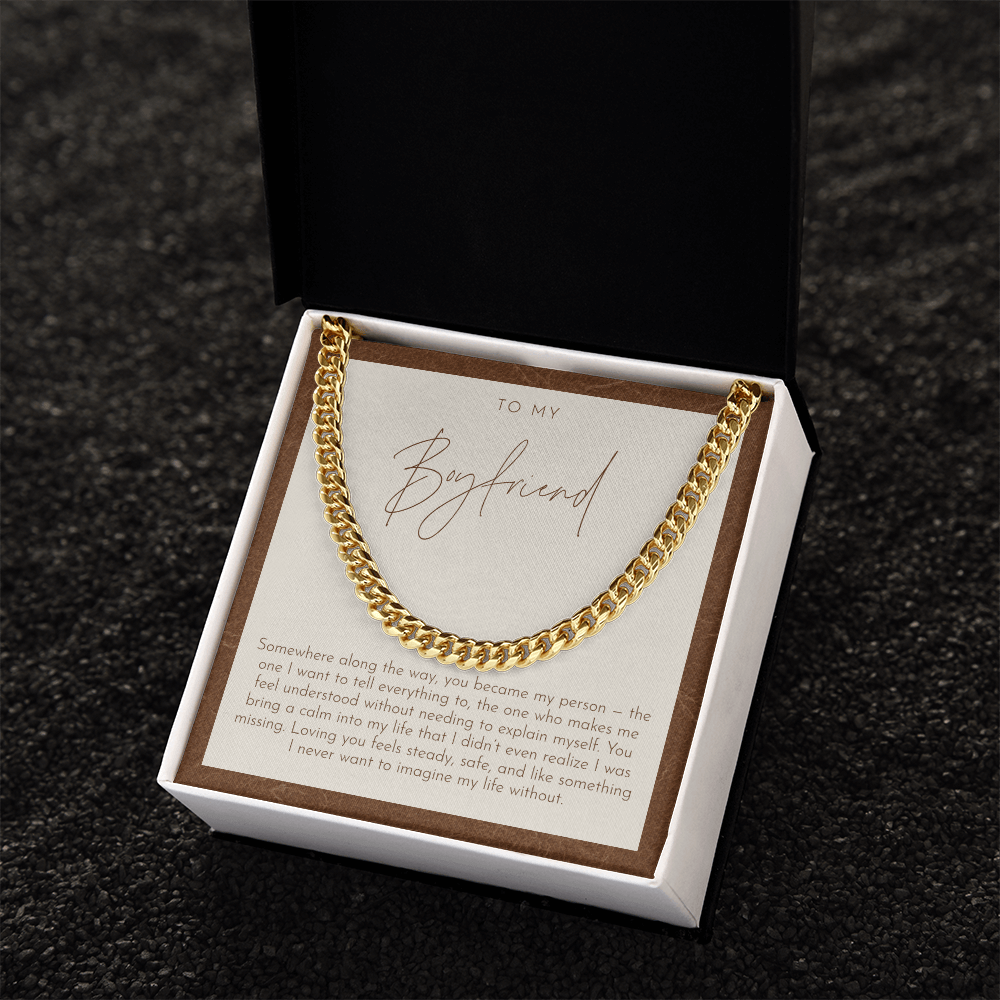 To My Boyfriend Necklace