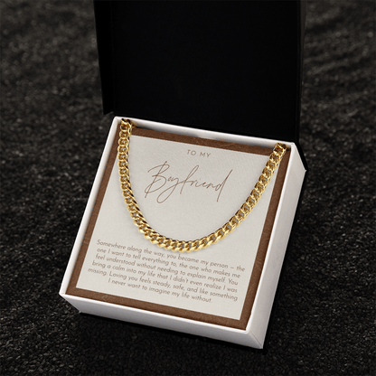 To My Boyfriend Necklace