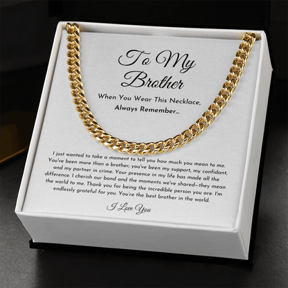 To My Brother Necklace (I Wanted To Take A Moment)