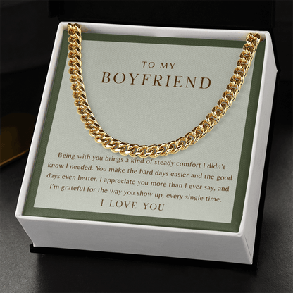 To My Boyfriend Necklace