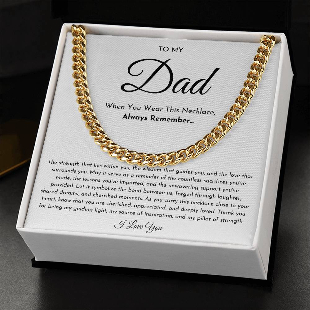 To My Dad Necklace