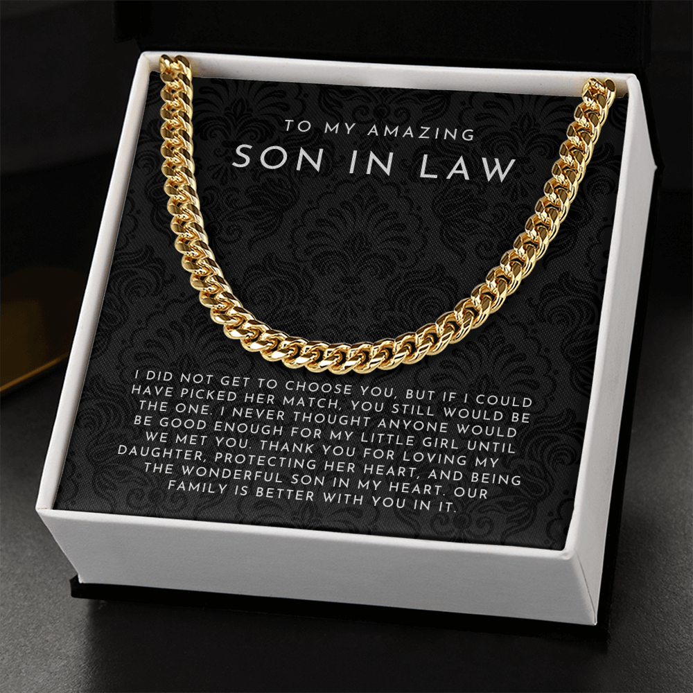 To My Amazing Son In Law Necklace