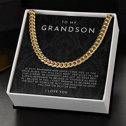 To My Grandson Necklace