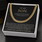 To My Son | I Closed My Eyes Black & Gold