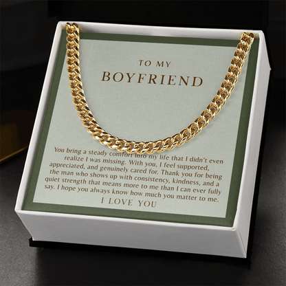 To My Boyfriend Necklace