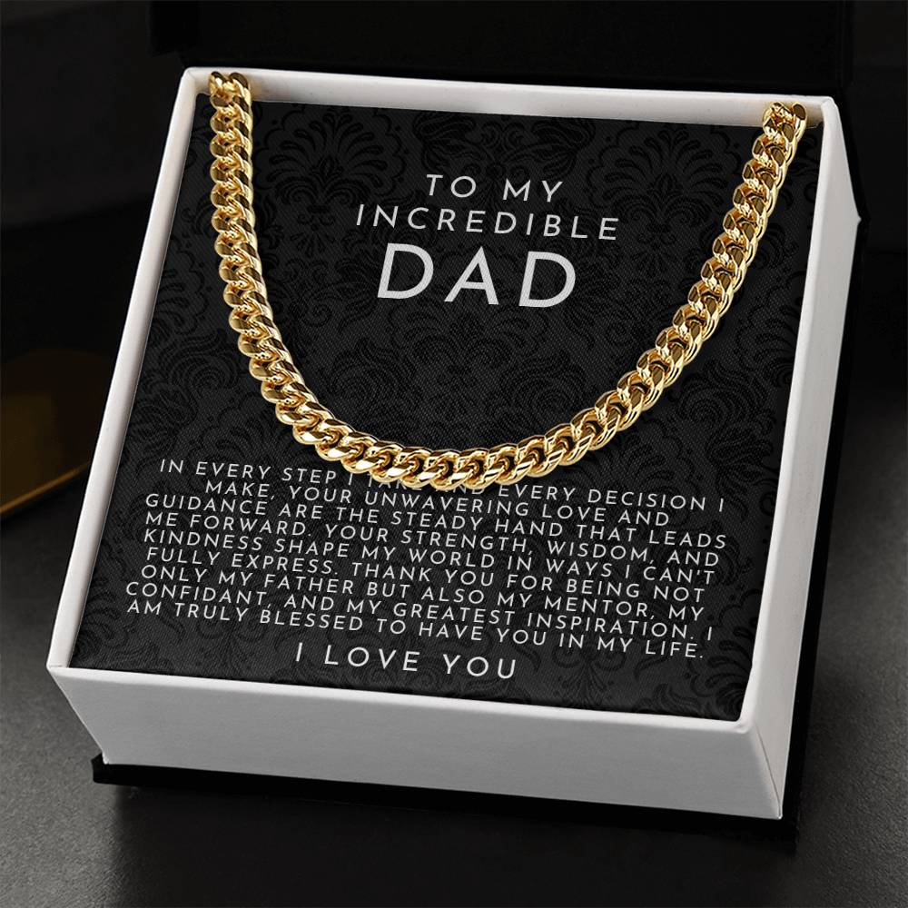 Incredible Dad Necklace