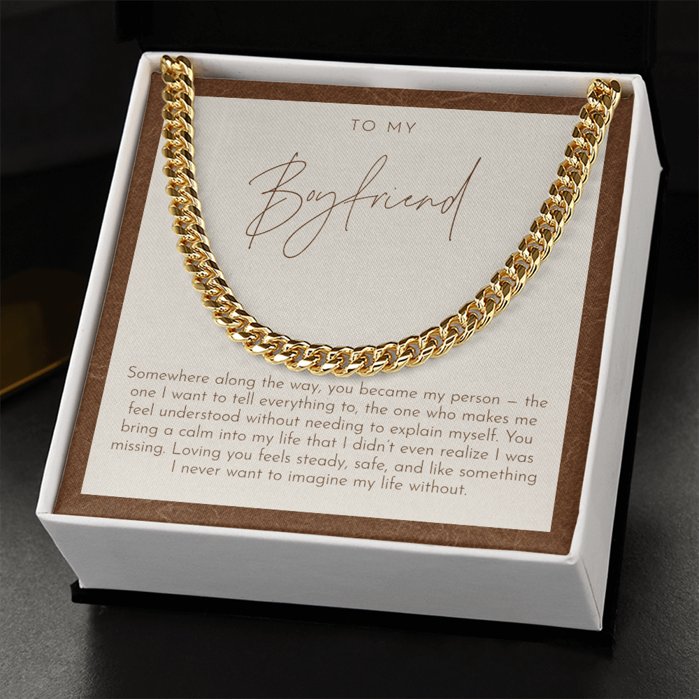 To My Boyfriend Necklace