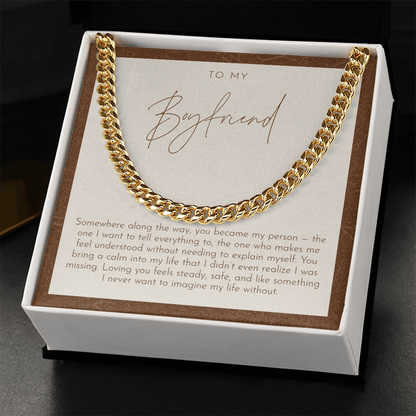 To My Boyfriend Necklace