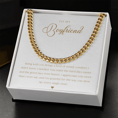 To My Boyfriend Necklace