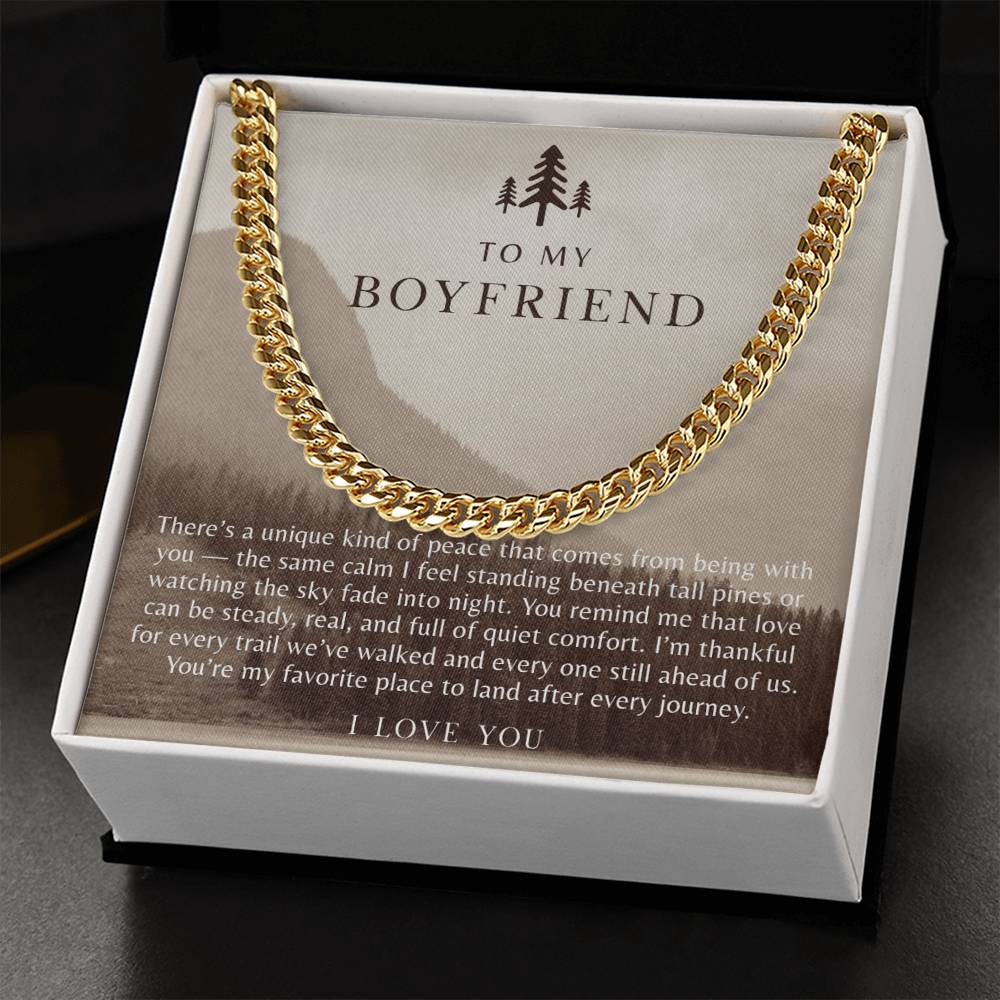To My Boyfriend Necklace