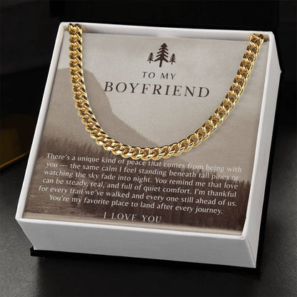 To My Boyfriend Necklace
