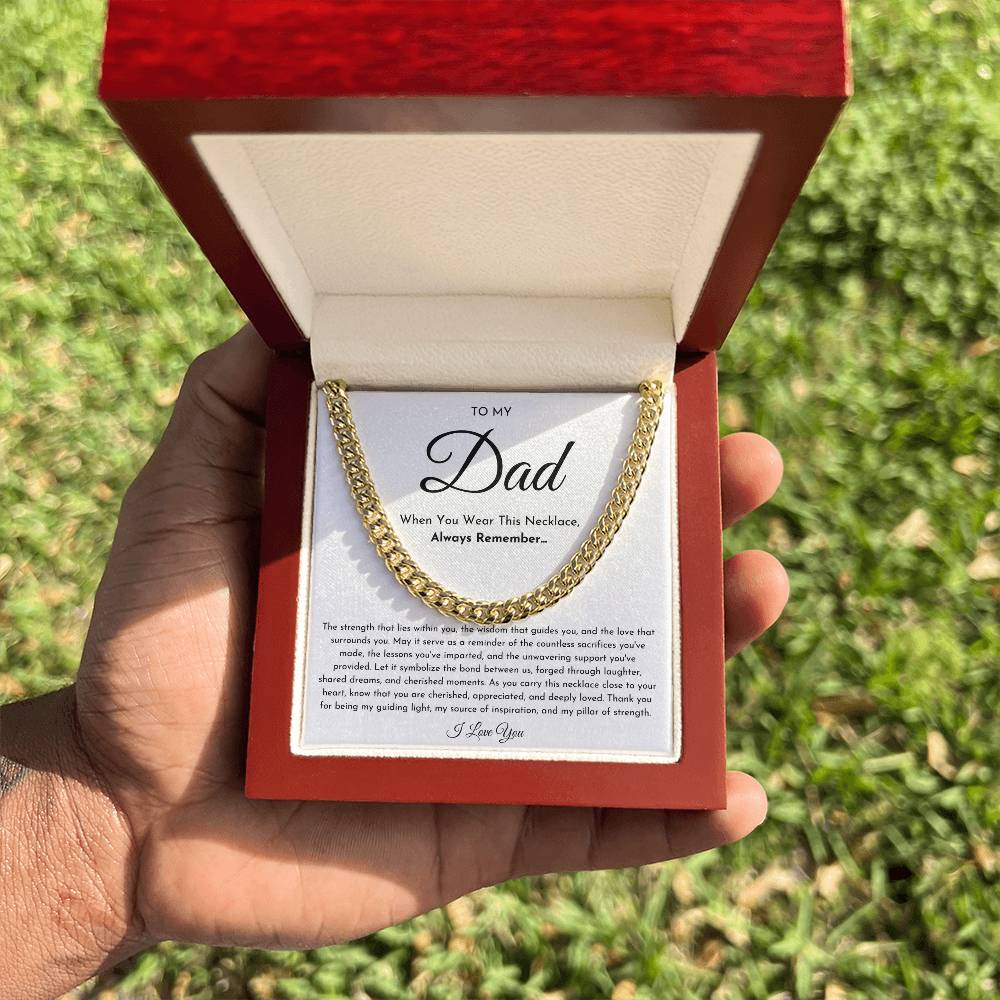 To My Dad Necklace