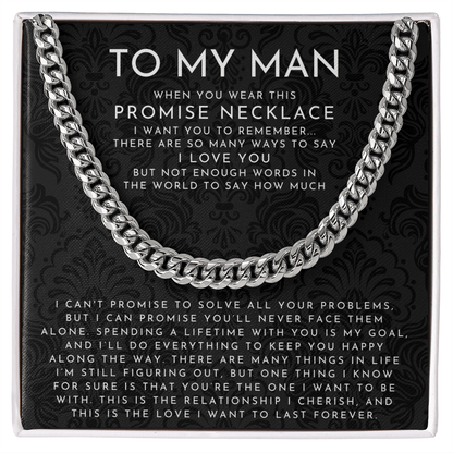 To My Man (When You Wear This Promise Necklace)