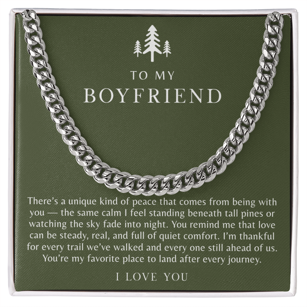 To My Boyfriend Necklace