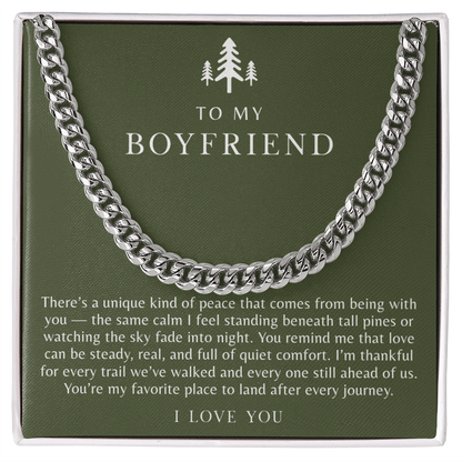 To My Boyfriend Necklace