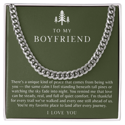 To My Boyfriend Necklace