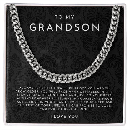 To My Grandson Necklace