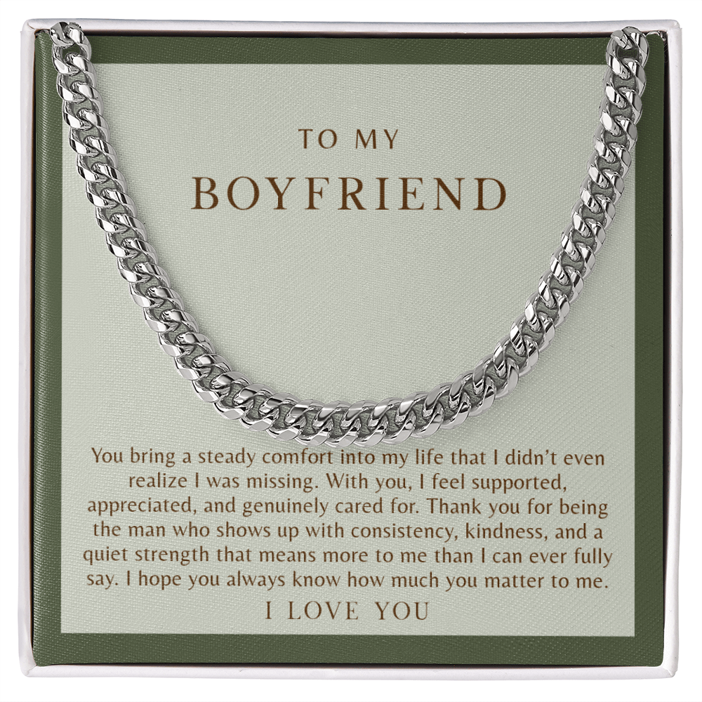 To My Boyfriend Necklace