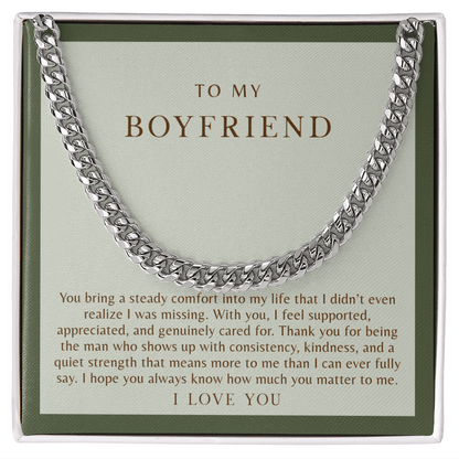 To My Boyfriend Necklace