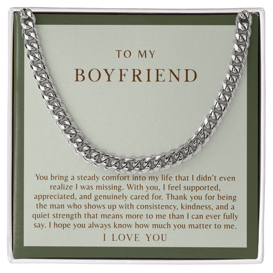 To My Boyfriend Necklace