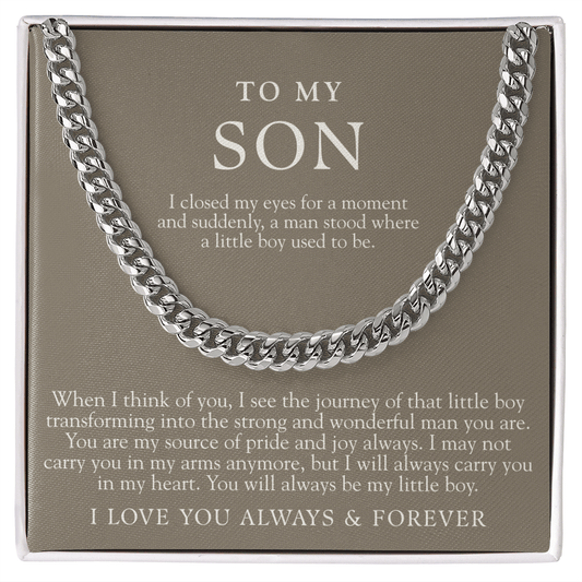 To My Son | I Closed My Eyes Taupe