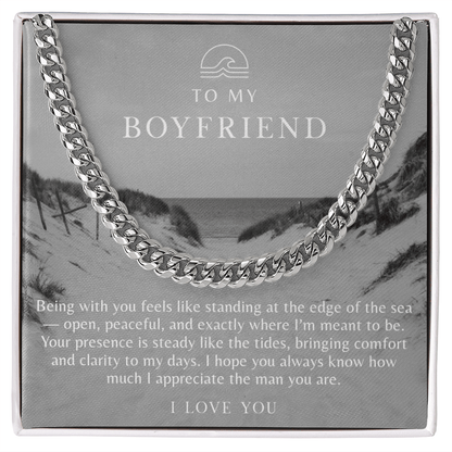 To My Boyfriend Necklace