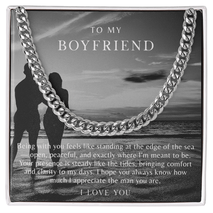 To My Boyfriend Necklace