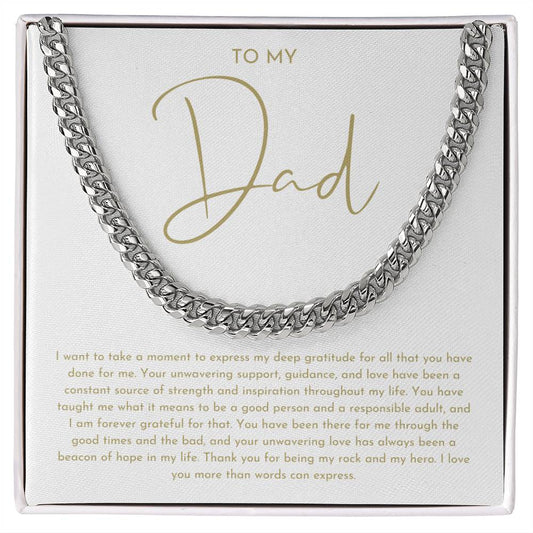 To My Dad Necklace