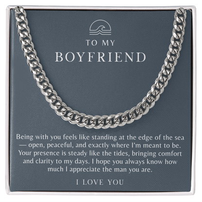 To My Boyfriend Necklace