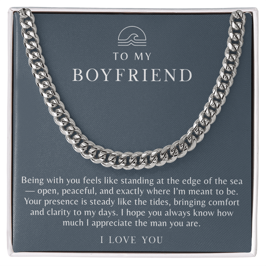 To My Boyfriend Necklace