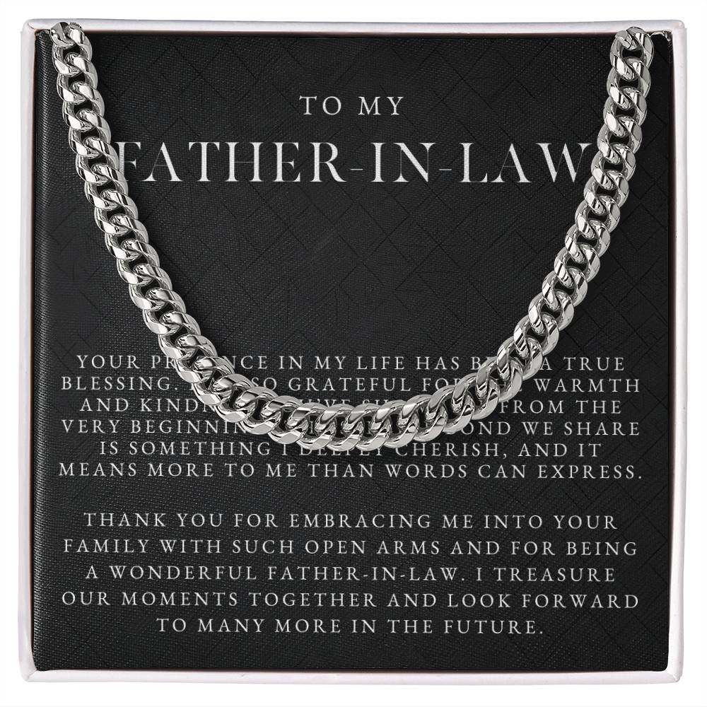 Father In Law Cuban Chain Necklace | Luxe Black