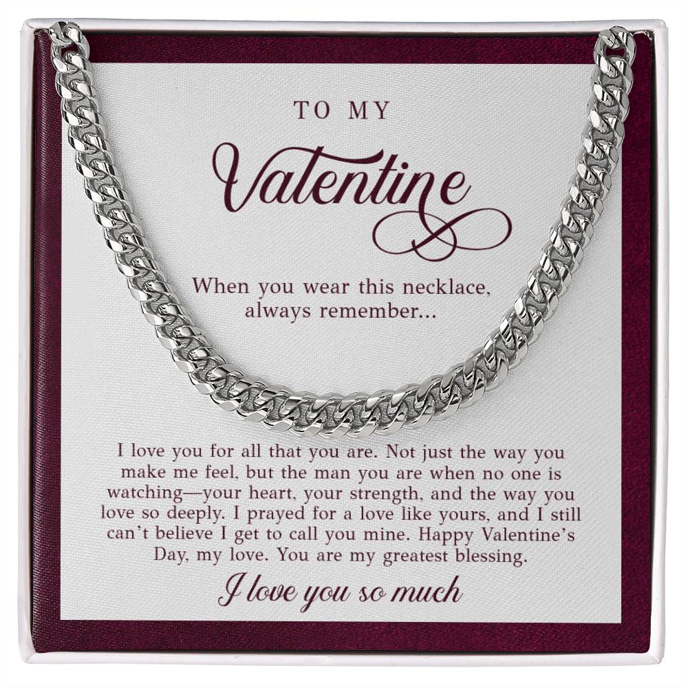 To My Valentine Men's Gift (I Love You)