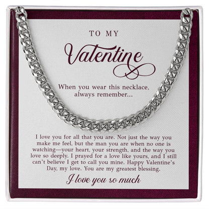 To My Valentine Men's Gift (I Love You)