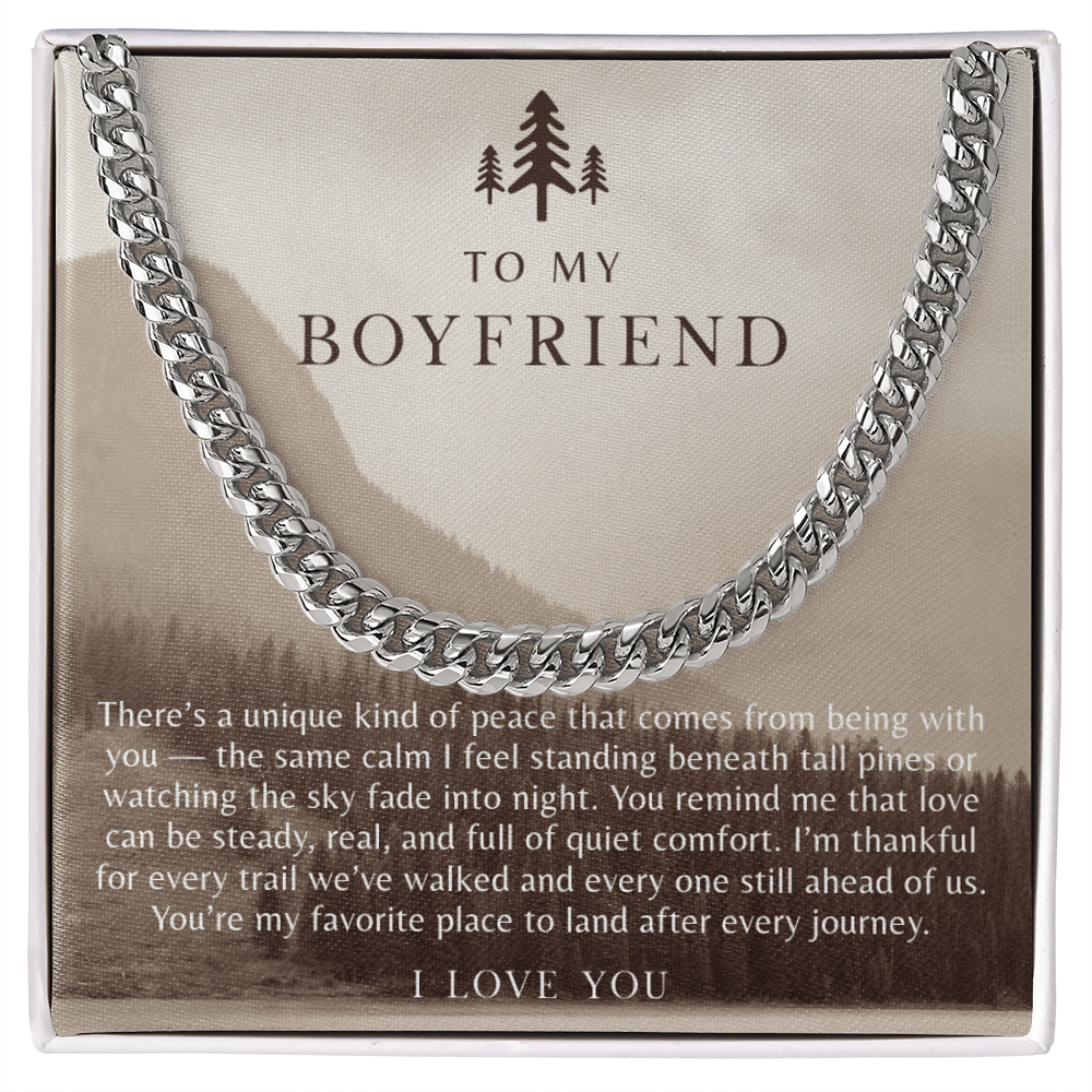 To My Boyfriend Necklace
