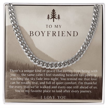 To My Boyfriend Necklace