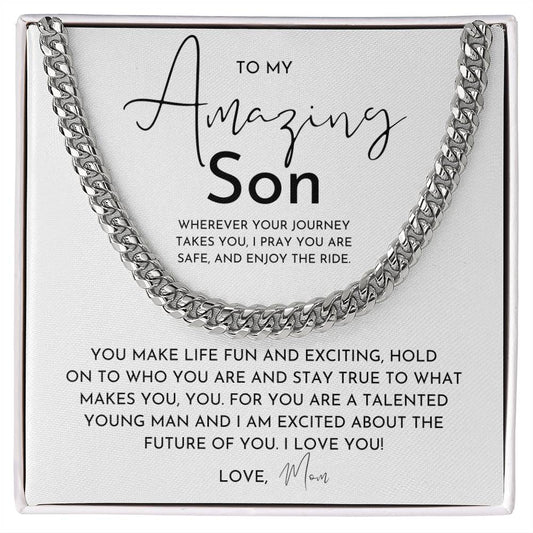 To My Amazing Son - Necklace From Mom