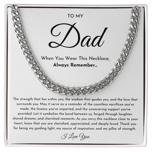 To My Dad Necklace
