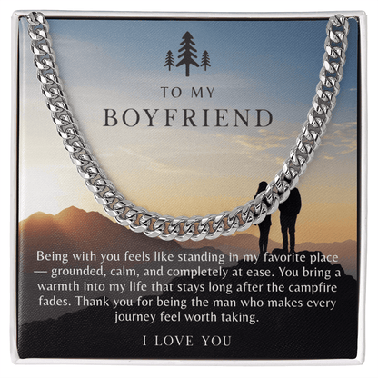 To My Boyfriend Necklace