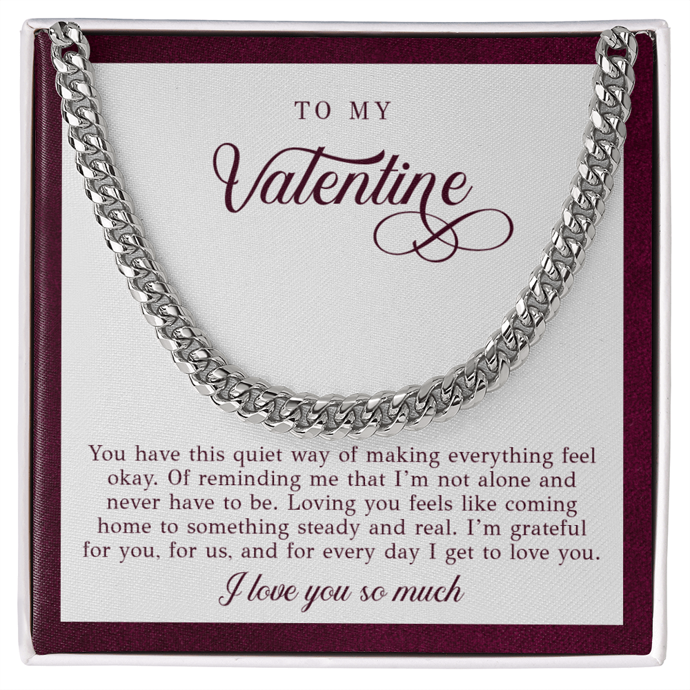To My Valentine Necklace