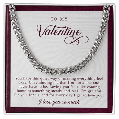 To My Valentine Necklace