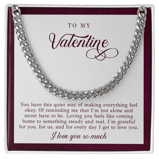To My Valentine Necklace