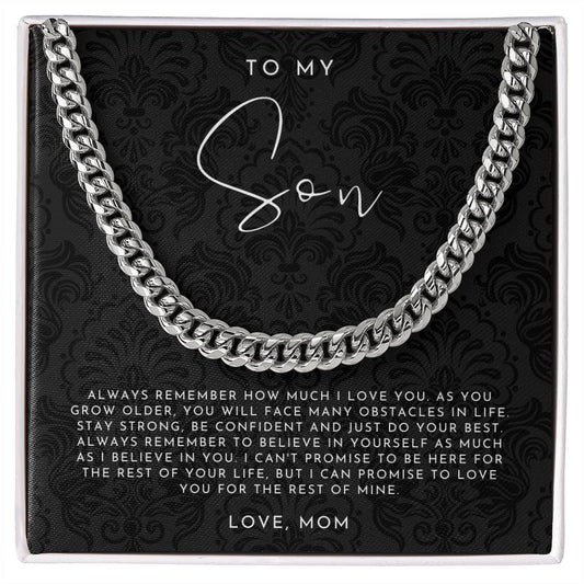 Son Necklace, Mother To Son Gift