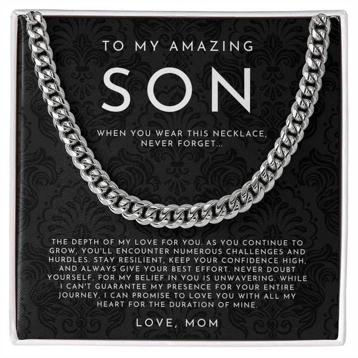 Jvvsci Dad Mom to Son Dog Tag I Want You to Believe Deep in Your Heart  Inspirational Message Pendant Necklace Birthday Jewelry Gift for Boys Teen ( mom to Son) : Amazon.in: Jewellery