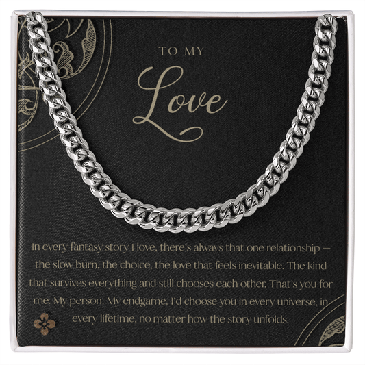 Fantasy Story Love Boyfriend Necklace
