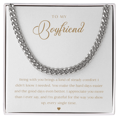 To My Boyfriend Necklace