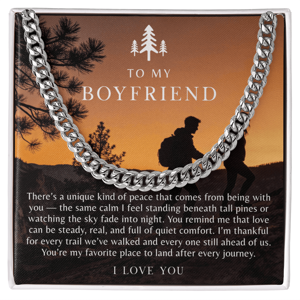 To My Boyfriend Necklace