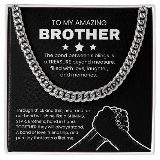 To My Amazing Brother Necklace From Brother