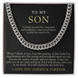 To My Son | I Closed My Eyes Black & Gold